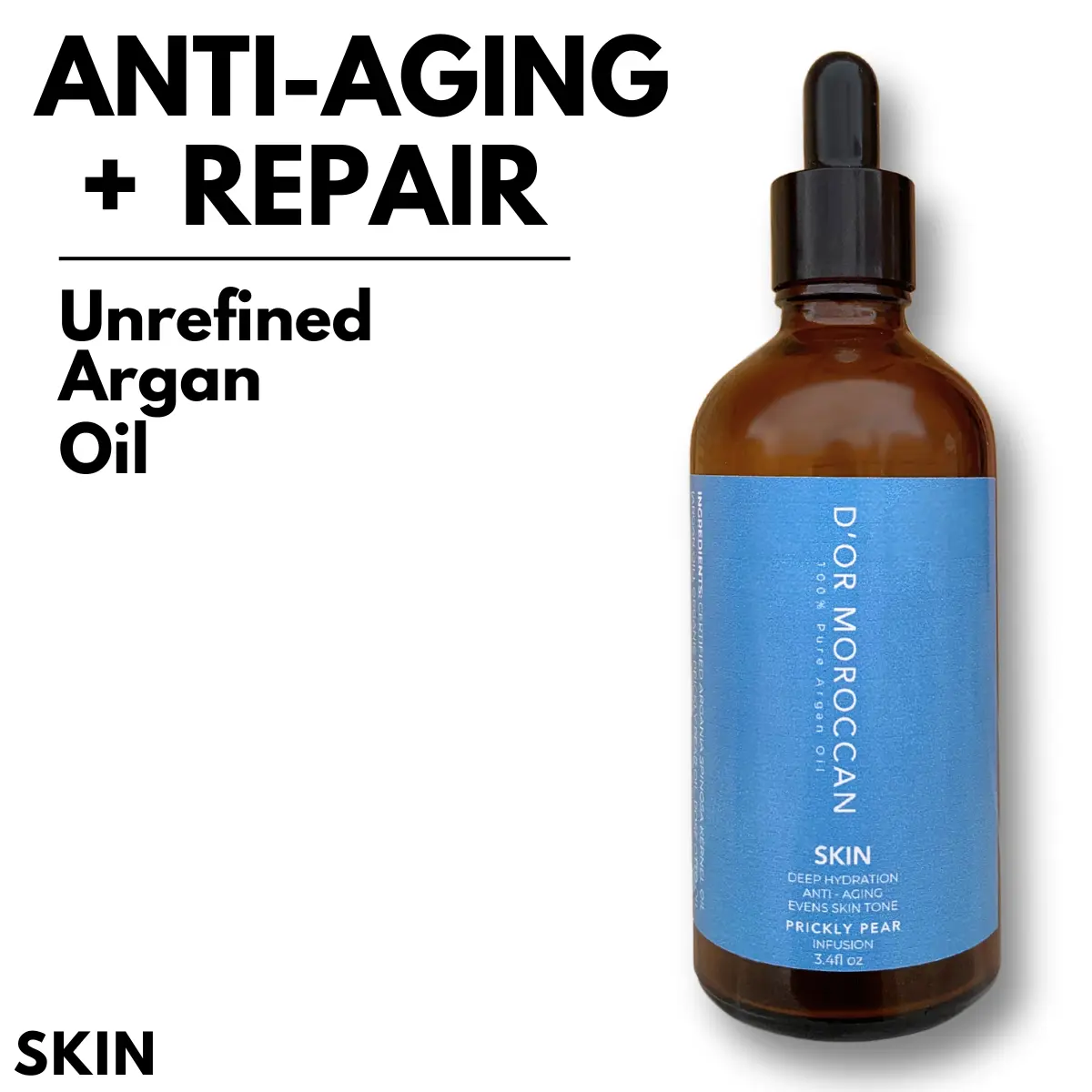 Unrefined Argan Oil for Skin: Anti-Aging and Repair Moisturizer Moisturizing Skincare Acne Eczema Hydrating Moisture Daily