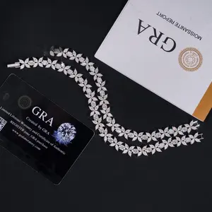 [ICE HUE] 18K Gold Vacuum Plated 5A+ Sri Lanka Moissanite Bracelet - Miami, Italy, Mexico & Micro Inspired, Women's Luxury Jewelry, Hip Hop, Simple, Sporty, Classic, Casual Styles, Daily Wear Gift Idea 92