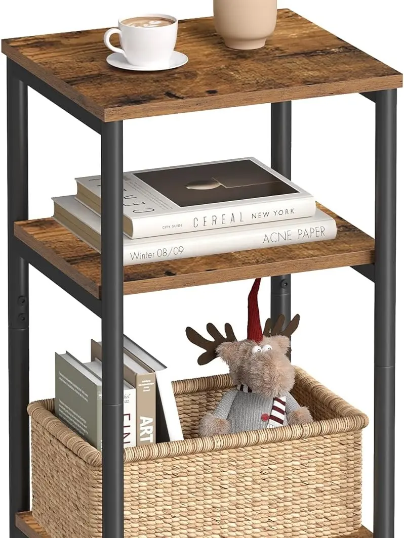 Side Table, Small End Table, Tall Nightstand Side Table, Small End Table, Tall Nightstand