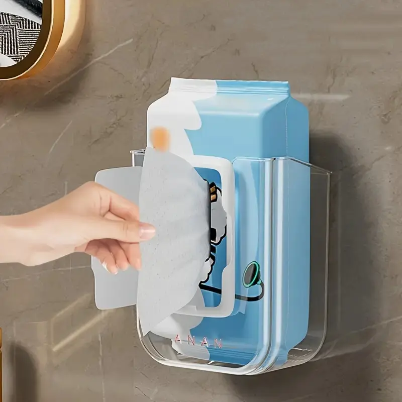 Ride the Bathroom Organization Trend, Bathroom Organizer, Bathroom Gadgets, These 3 Wall-Mounted Wipe Dispensers, Large Openings, Sturdy, Drill-Free Installation, Bathroom Essentials, Bathroom Organizing Accessories #BathroomTrend #WipeHolder