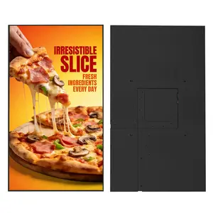 43" Digital Signage Disply, 700nits High Brightness Advertising Display, Slim Fit Frameless Wall Mount Digital Signage, CMS Remote Publish, 24/7 Working, Smart Split-Screen, HDMI/USB/WiFi/Android OS