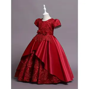 (New)Kids 3D Flower & Lace Ball Gown / M