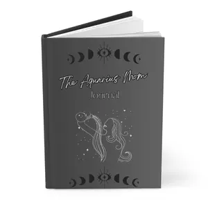 "The Aquarius Mom Journal" Hardcover Matte Zodiac Journal | Blank Lined Notebook | Journal for Moms | Gifts for Moms | Aquarius Zodiac Woman, Constellation