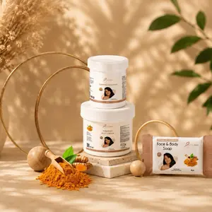 Buy 1 SET get 1 FREE SOAP-3-in-1 Glow Set – Mini Set Byenblan Turmeric Face & Body Care for Smooth, Clear & Even Skin Tone