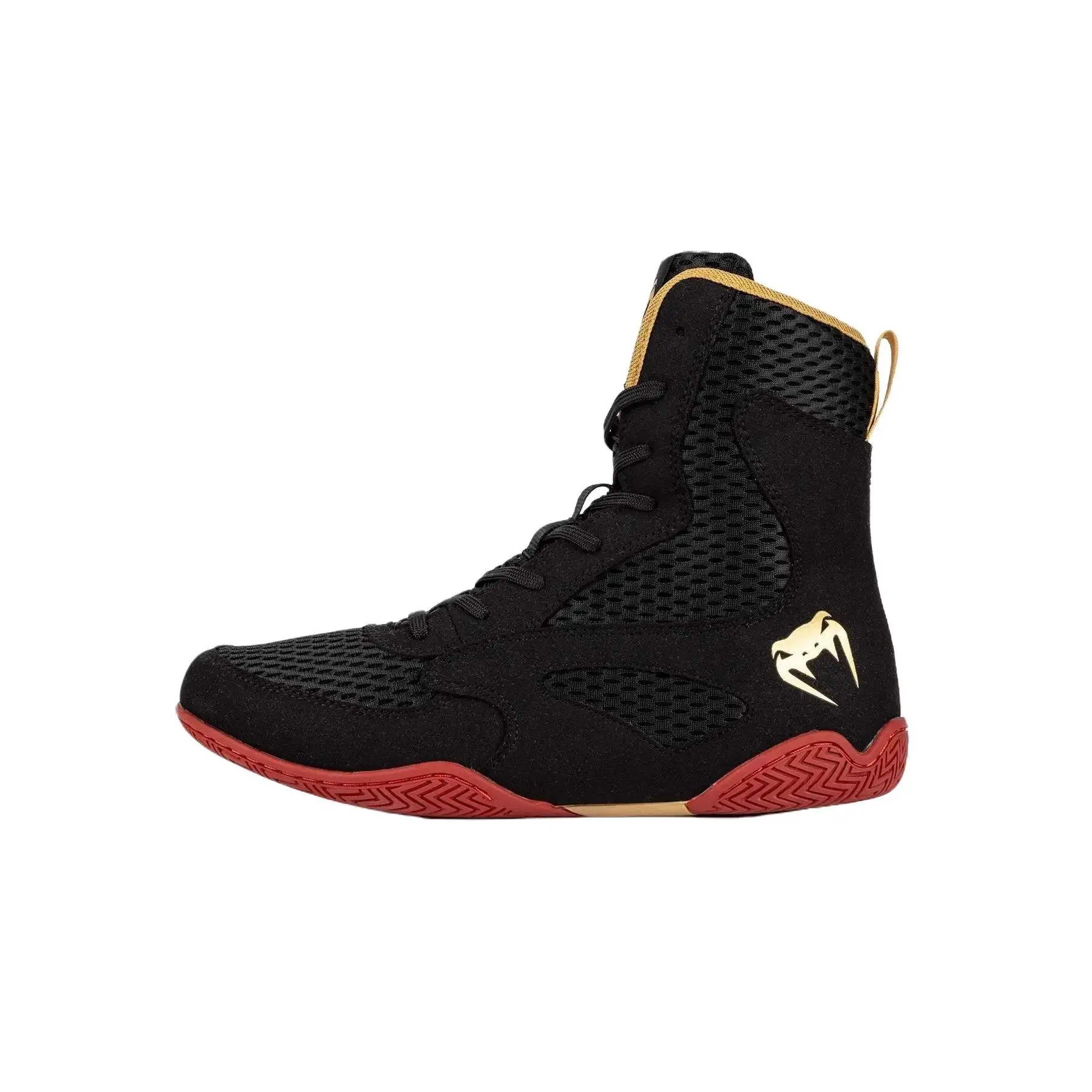 Venum Contender Boxing Shoes - Black/Gold/Red