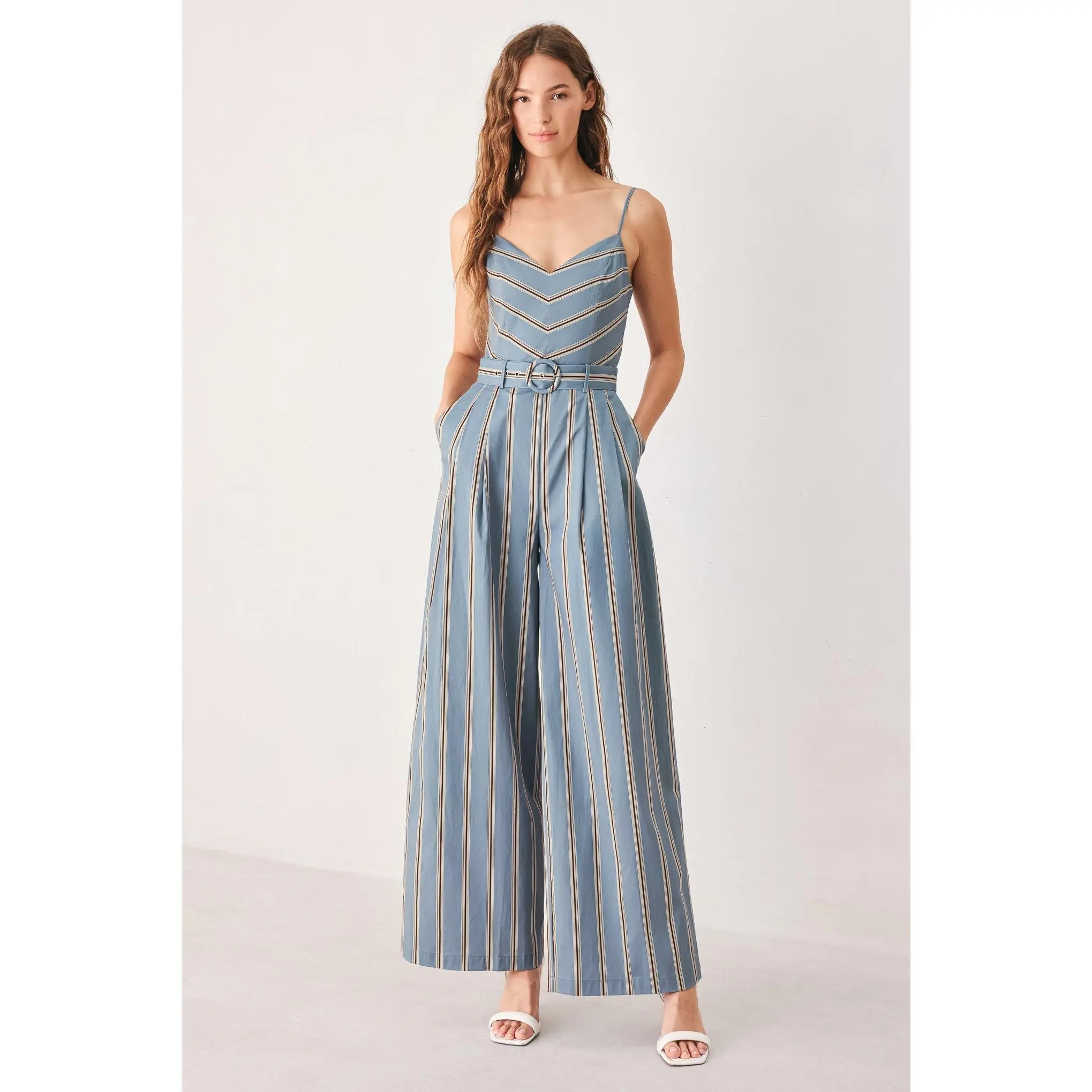 HAMPTON STRIPE WOVEN JUMPSUIT