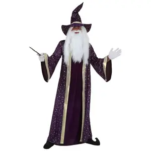 Purple Wizard Costume for Men