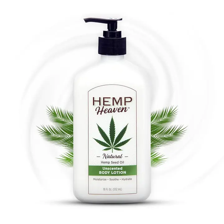 Hemp Lotion - Natural Hemp Seed Oil, Paraben-Free, 18 oz, Made in USA, Nourishing for Men & Women, EWG Verified, Anti-Aging (Unscented)