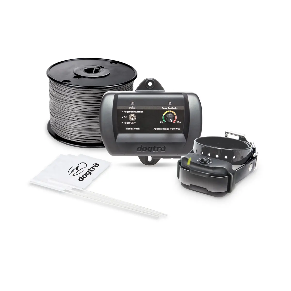 Dogtra E-Fence - Black, 2 Hour Rapid Charge Batteries, Custom Boundaries, Effective Underground Containment, High Performance Pager, 40 Acres Maximum Area Coverage