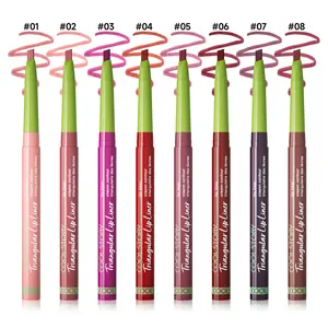 COOL STORY 8Pcs Duck Plump Plumping Lip Liner,Triangle Lip Liner Pencil Pack for Women, Retractable Lips Liners Pen Triangle Tip for Sculpting & Filling & Plumping, Longwear Lipliners Pencil, Vegan Cruelty Free Lip Filler Plumper Set