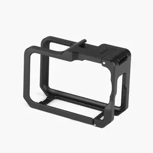 Metal Camera Cage for Dji Action 6, Lightweight Aluminum Alloy Protection, Quick Release & Cold Shoe Mount, Ideal for Vlogging & Outdoor Shots
