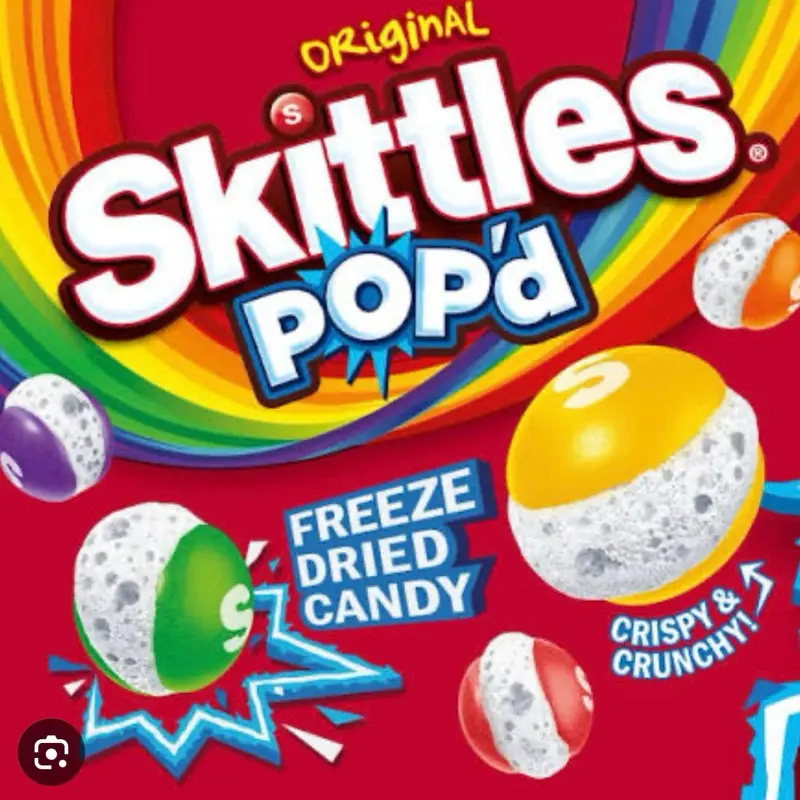 Skittles 5.5 oz Freeze-Dried Candy Assortment - Crunchy Candy with Assorted Fruit Flavors, Ideal Snack for All Ages, Party Treats