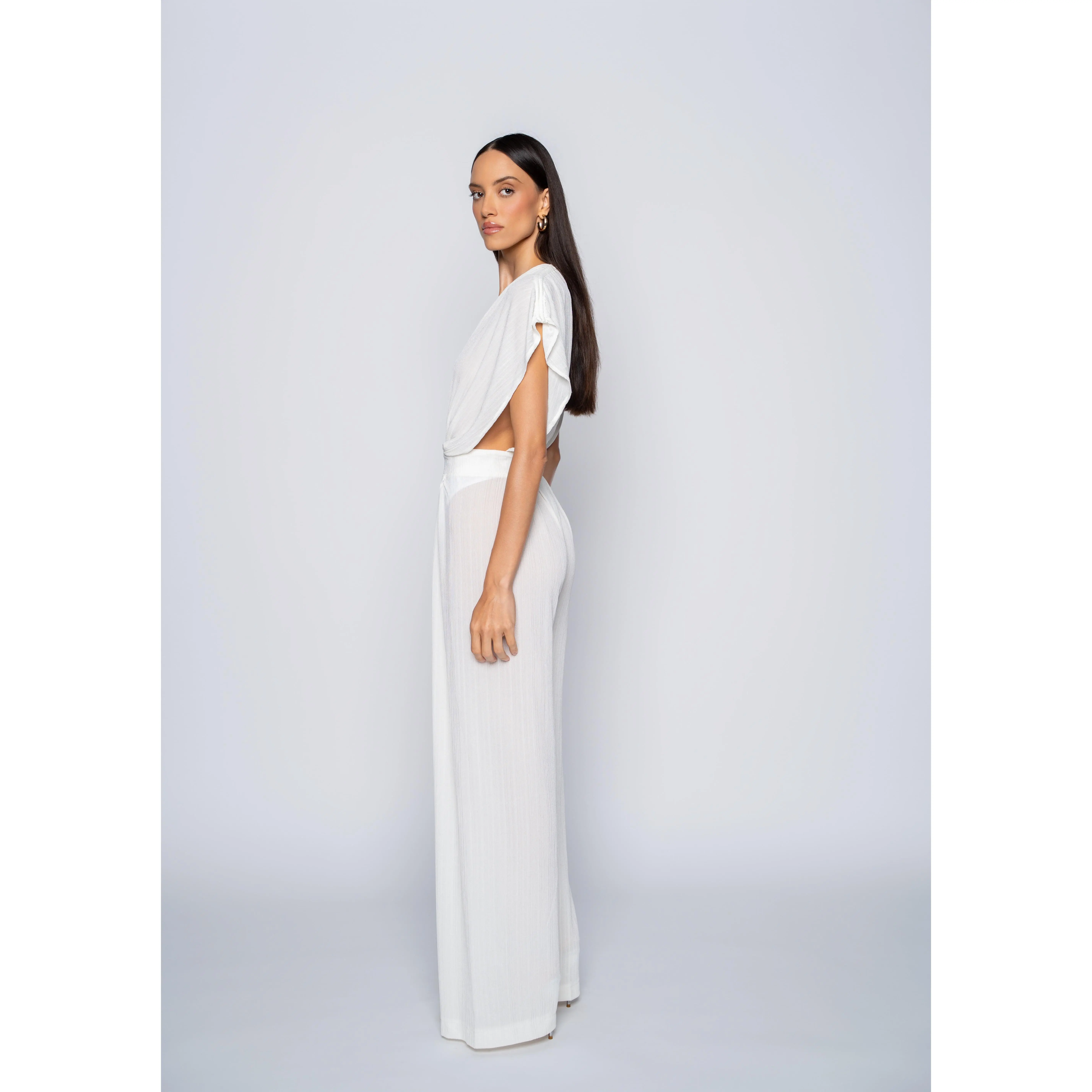 Topaz Jumpsuit – Creamy Off-White