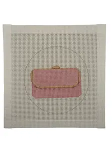 Pink Clutch Purse (4 inch round) Needlepoint Canvas