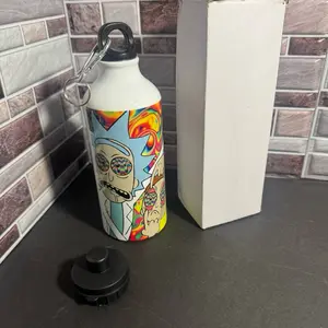Rick & Morty Personalized Water Bottle for Kids and Adults - Drinkware, Cup Tumbler Bottled Washable Reusable Portable Mug