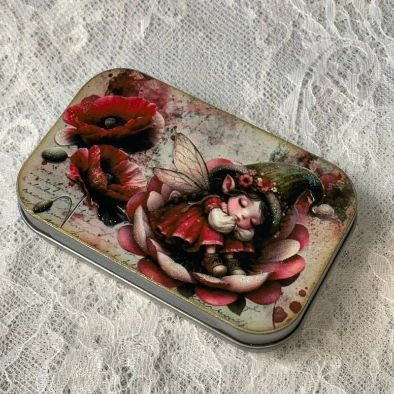Fairy style Tin box/ trinket/ small storage box