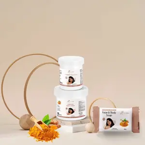 Turmeric Set Skin Repair Body Care - 20x Skin Care Products in Resealable Containers for Comfort and Cosmetics Use Daily Moisturizing Restore Sensitive Radiant Soothing Rubenianturmeric Miniset
