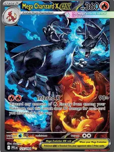 Mega Charizard X ex - 125/094 - ME02: Phantasmal Flames (PFL) Lightly Played