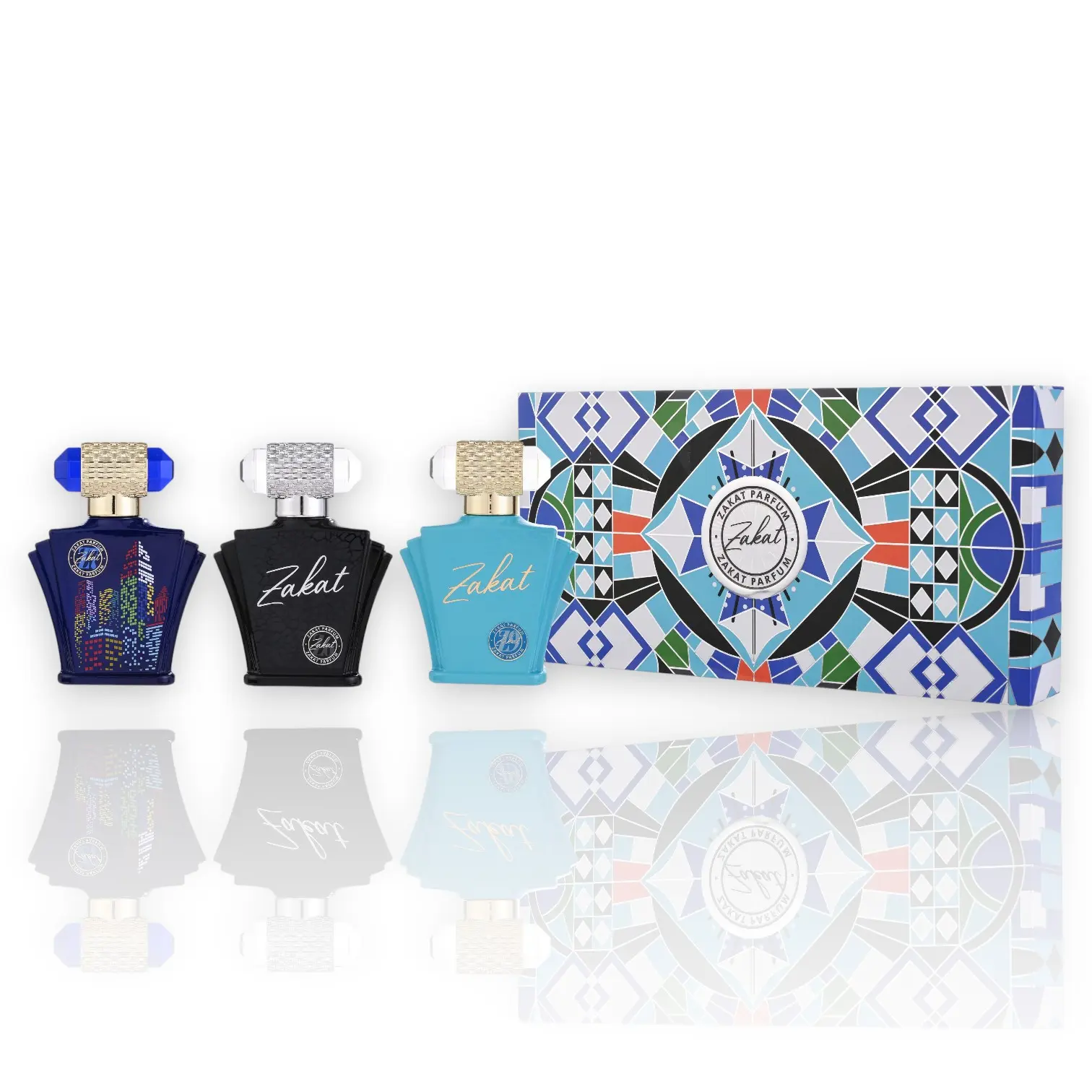Zakat Parfums | Men's Mini Gift Set | Z 6 + Z 7 + Z 9 | Men's Fragrance | 30 ML | Eau De Parfum | Amber - White Musk & Vetiver