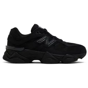 New Balance 9060 Triple Black GC9060BB GS & Women's Fashion Sneaker New