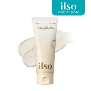 ilso Grain Potato Pore Cleansing Pack Foam, Deep Cleansing Mask for Acne-Prone Skin, with Totarol, Pore Cleanzyme, Daily Exfoliating Cleanser, Korean cleanser, 5.07 fl. oz.