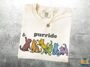 Comfort Colors LGBTQ Cat Shirts, Womens, Mens, Unisex T-shirt
