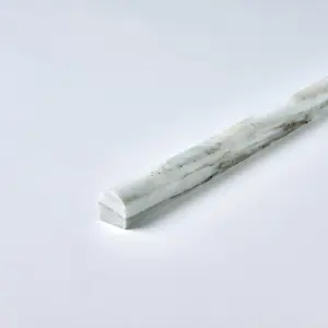 Calacatta Gold  Marble Bullnose Liner Trim 3/4x12 Polished/Honed