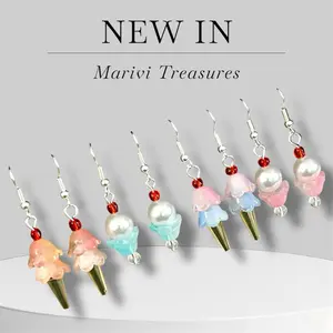 Handmade Earrings Glass beads- choose in LIVE