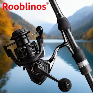 Rooblinos GTA3 Spinning Reel, Matte Black Finish, 17.5LBS Carbon Drag, Full Metal Gears, Waterproof, Freshwater Fishing, Beginner Friendly, High Performance, Great Value, Durable & Affordable Fishing Reel