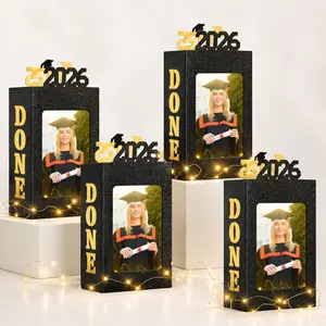 Graduation Centerpieces 2026 – LED Light Up Table Decor, Class of 2026 Photo Frame, Graduation Party Must-Have