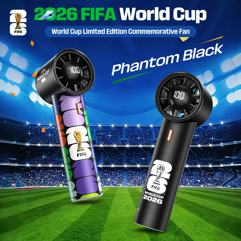 2026 FIFA World Cup Mini Handheld Fan, Adjustable Speed, Portable Rechargeable Fan for Stadium & Outdoor
