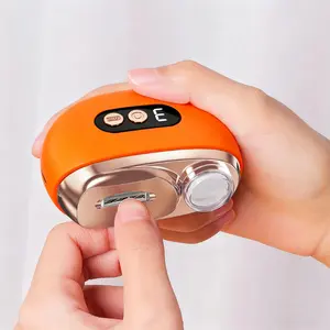 Electric Automatic Nail Clipper Trimmer,3-in-1 Rechargeable Fingernail Grinder Cutter with Polishing, Dust Storage, LED Light & 3 Speeds for Trimming & Polishing Nails