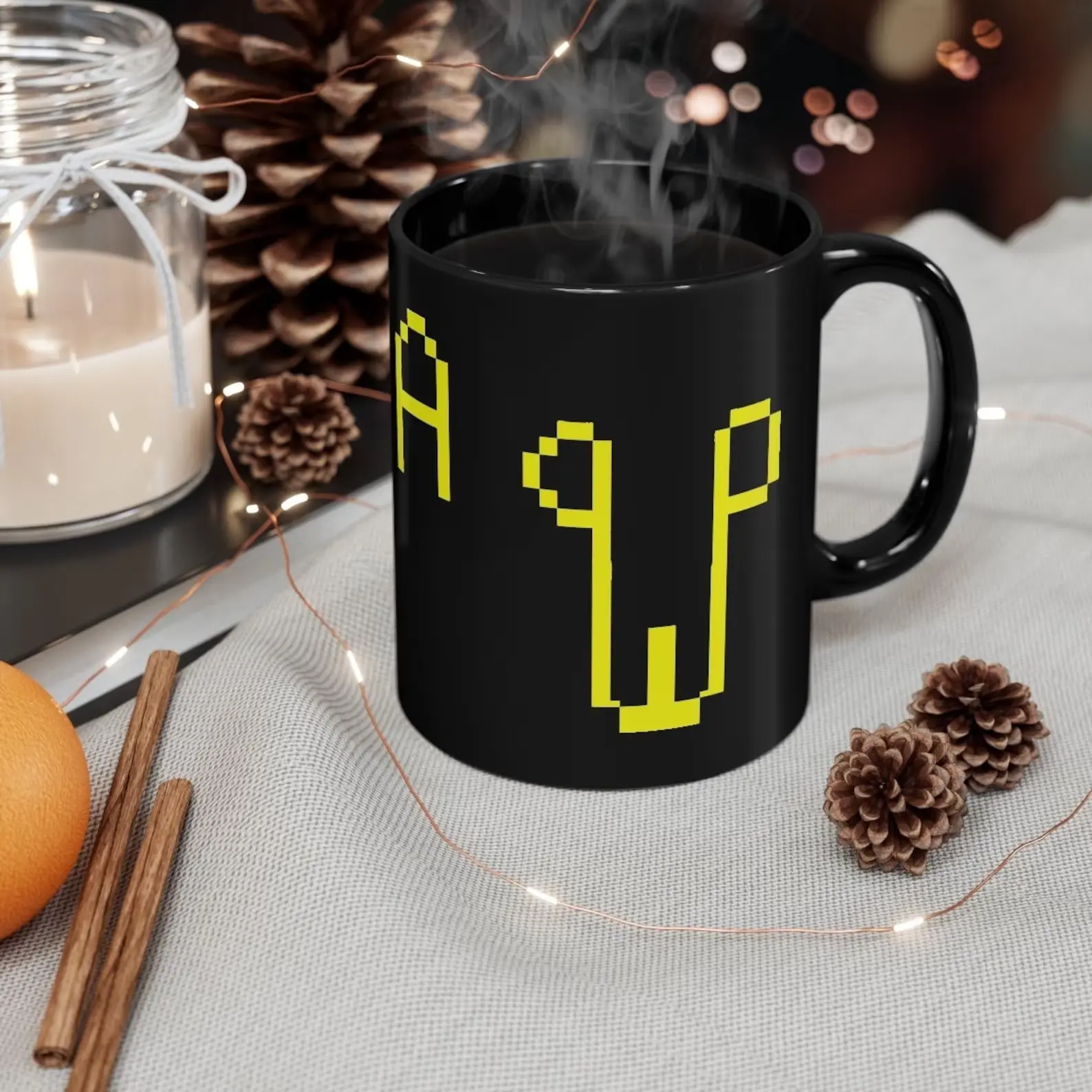 OSRS AQPW Mug, RuneScape Inspired Pixel Graphic Cup, Retro RPG Gamer Coffee Mug, Unisex Gaming Gift