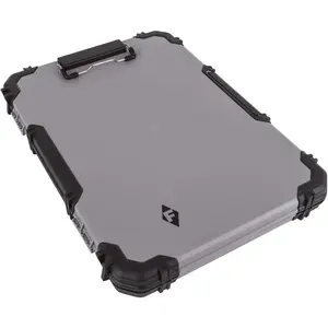 Heavy-Duty Contractor Clipboard Document Holder, Portable Storage Organizer for Papers, Receipts & Forms | Office, School & Jobsite Use, Grey