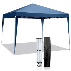 10x10ft Ez Pop Up Outdoor Canopy Tent, Portable Commercial Instant Tent with Carry Bag for Party Wedding Birthday BBQ Events backyard use shelter camping