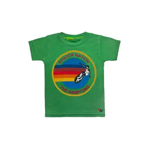 KID'S AVIATOR NATION HAMPTONS TEE - KELLY GREEN