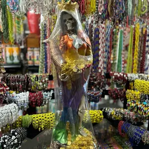 Large 7 Colors Santa Muerte Cornucopia of Abundance Statue