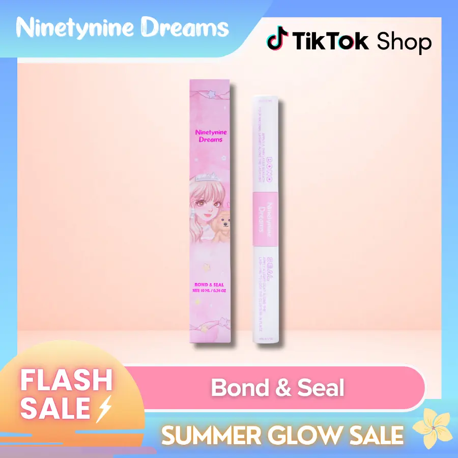 Ninetynine Dreams Bond & Seal Clear Long Lasting, Waterproof, Latex-Free, Tear-proof Eyelash Glue