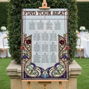Wedding Seating Chart - Art Deco