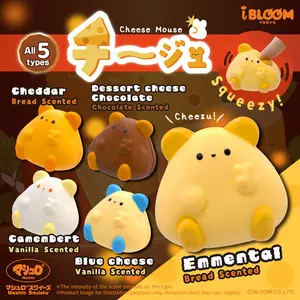 iBloom Squishy ★Capsule Toys★ Cheese Mouse Kawaii Soft Scented Slow Rising Stress Relief