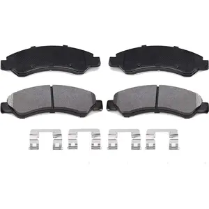 Garvee Premium Ceramic Disc Brake Pad Sets for Front and Rear, Compatible with ES 350, Avalon, Camry, Town & Country, Grand Caravan, Jeep Wrangler, Chrysler 300, Durango, Grand Cherokee, F-150, and More (1993-2023)