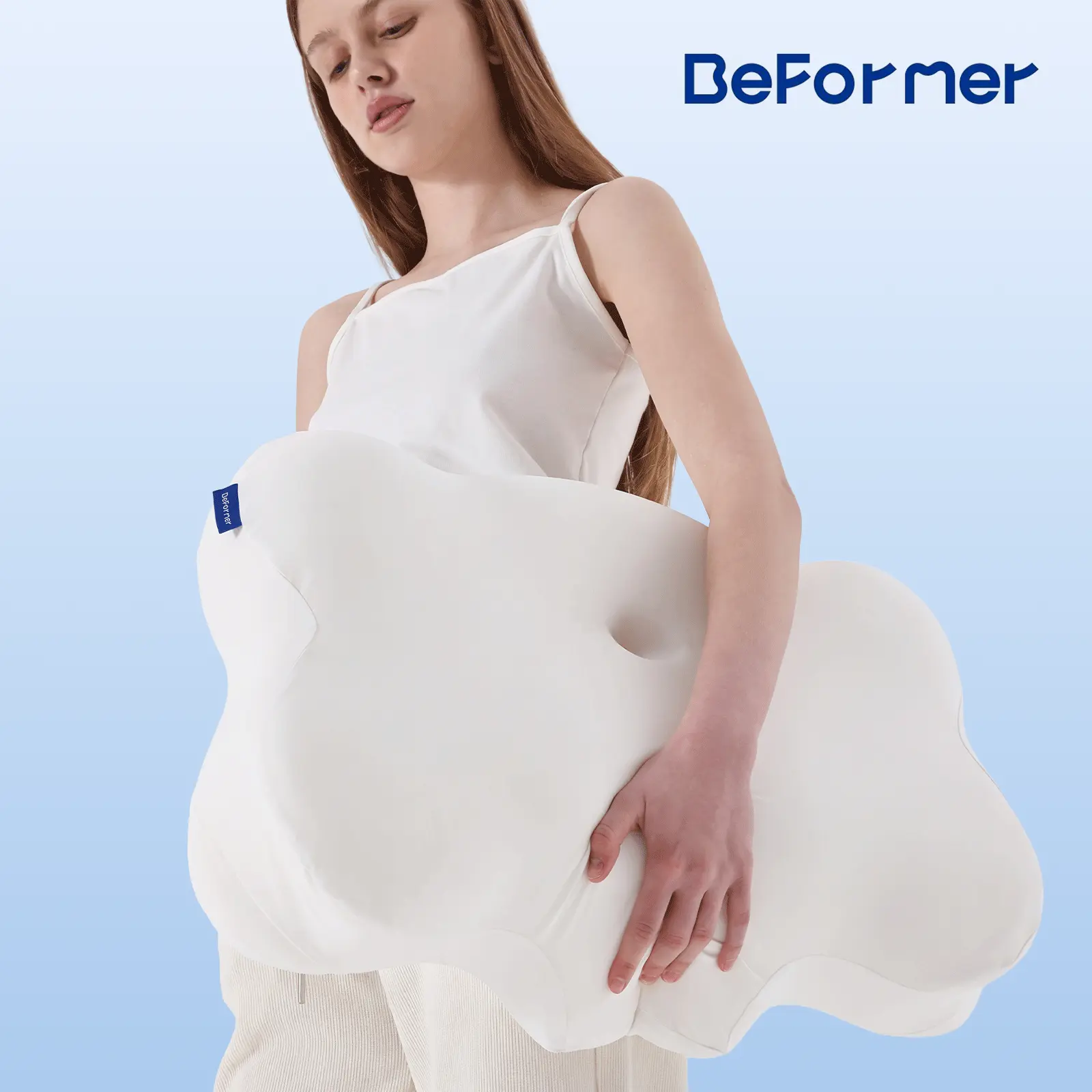 Butterfly Cervical Cloud Pillow - Anatomical Butterfly Neck Design, 2026 Pillow Awards Winner, Dual-Density Memory Foam, Ear-Friendly Design, Zoned Support, Pressure Relief, Heat Dissipation, Breathable Cooling Gel-Infused Cover for Side Sleepers, Cooling