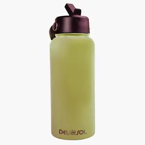 32oz Water Bottle - Gray to Green