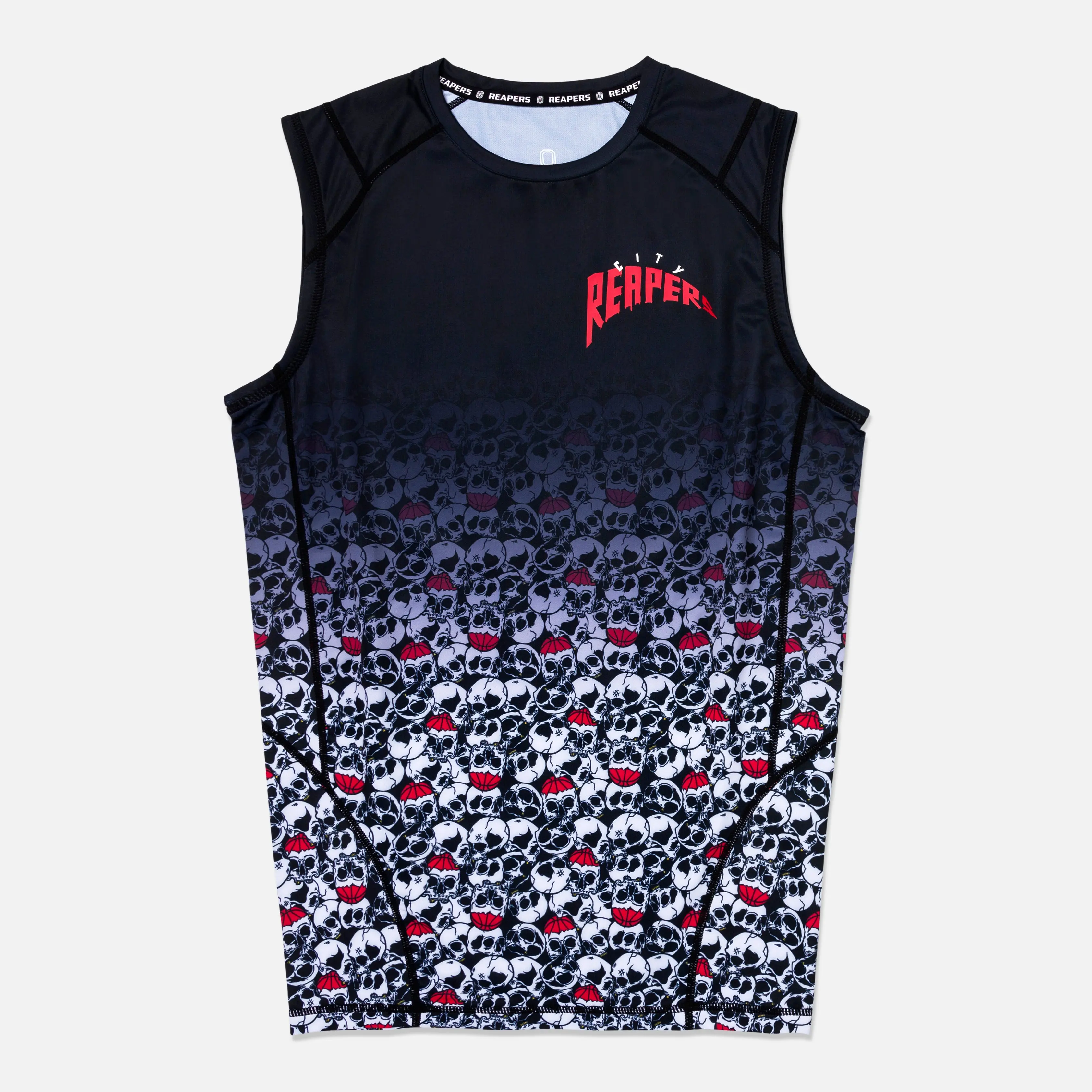 City Reapers Valid Sleeveless Compression Tee Stretch Polyester