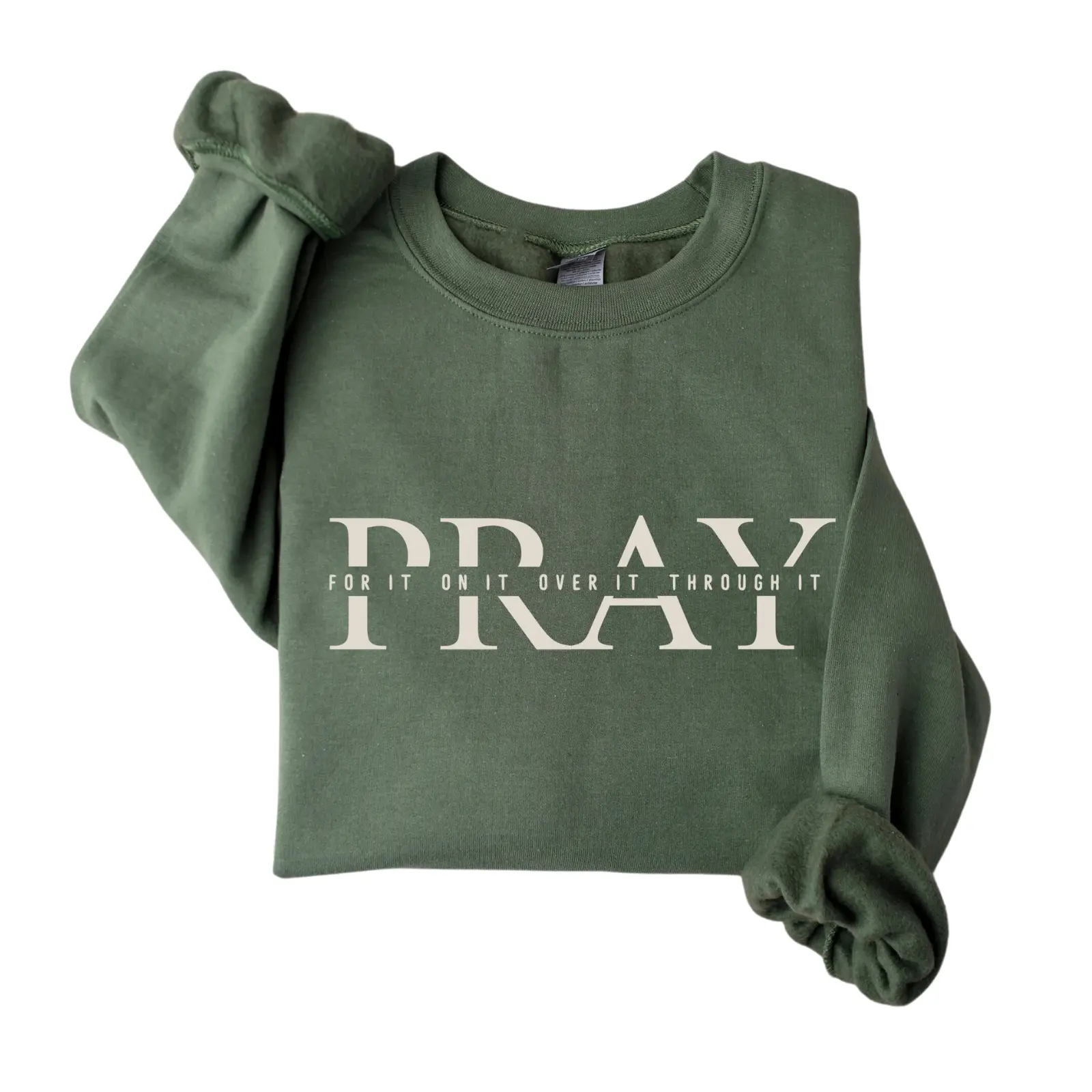 Christian Pray Sweatshirt - Pray Christian Crewneck Sweatshirt - Praying Women Crewneck -  Jesus Church Shirt