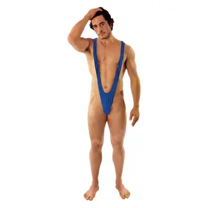 Borat Mankini Thong Swimsuit (blue) Adult Costume