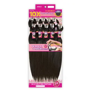 Janet Collection Braids Pre-Sectioned Nala Tress 10X EZ Split Pre-Stretched 52"