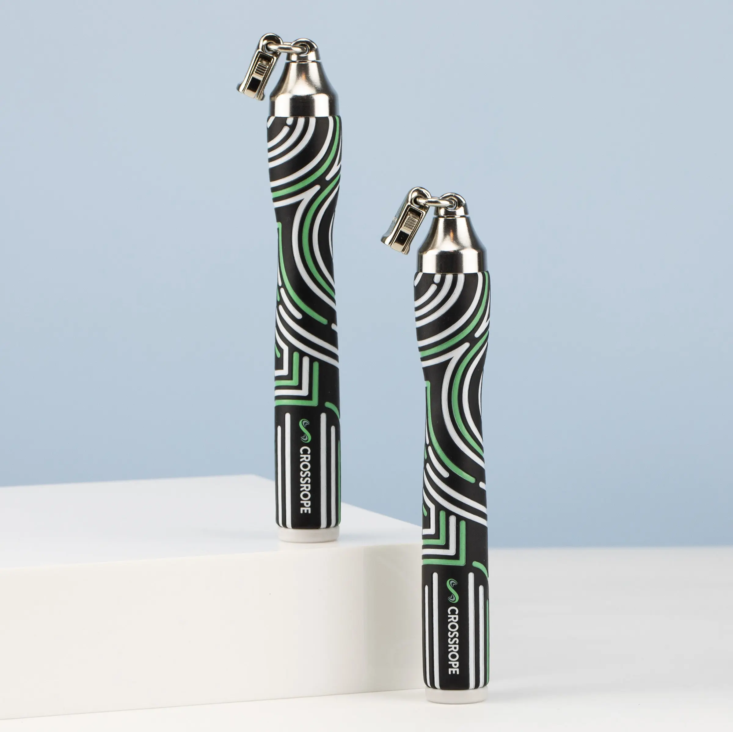 Slim Jump Rope Handles For Use With Crossrope's Fast-Clip System