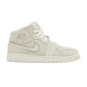 Air Jordan 1 Mid SE Craft GS 'Pale Ivory'