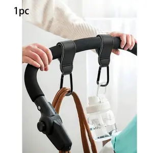 Stroller Hook (1-Pack) – Multifunctional, No-Drill Velcro Design with 360° Rotation; Holds Bags & Backpacks; Universal Fit for Strollers & Cars; Ideal for Shopping & Travel – The Perfect Gift for Parents